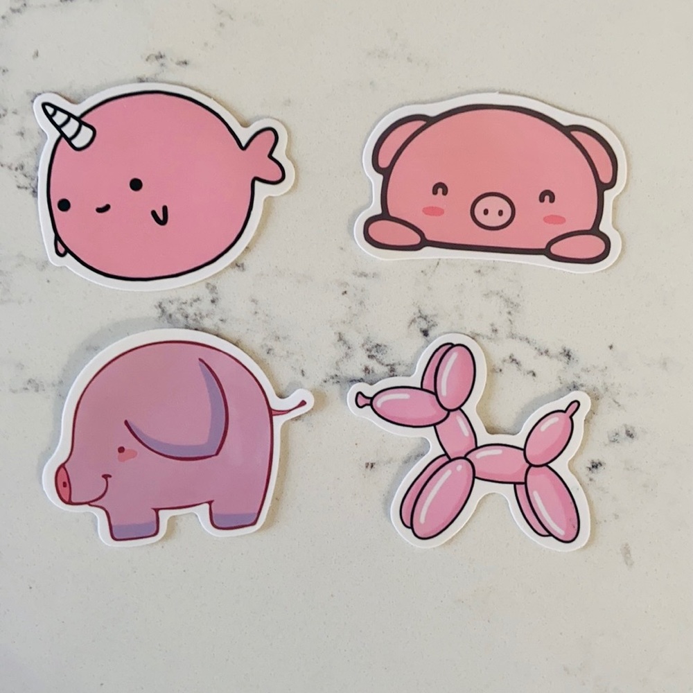 Pink 50 Pieces Cute Sticker Bundle - Picture 12 of 16